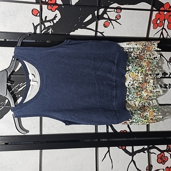 Moth Anthropologie‎ Layered Sweater Top Size XS NWT - Picture 1 of 9